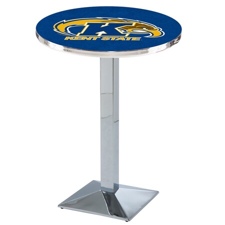 Holland Bar Stool Co 36" Chrome Kent State Pub Table L217C3628KentSt
